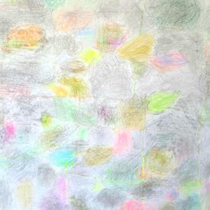 blei-buntstift performance-zeichnung 150x152cm