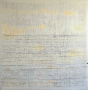 blei-buntstift performance-zeichnung 150x152cm_FromNothing_shaky parallel lines