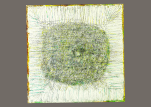 buntstiftzeichnung auf 150x152cm