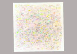 buntstiftzeichnung auf 150x152cm