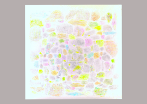 buntstiftzeichnung auf 150x152cm