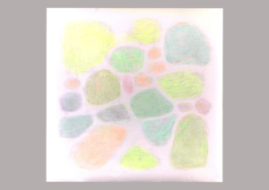 buntstiftzeichnung auf 150x152cm