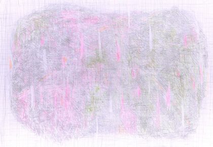 blei/buntstiftzeichnung auf 75x100cm